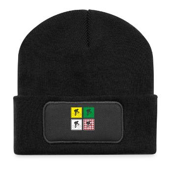 France cycling cycling race jerseys road bike - Recycled Patch Beanie - black - Front