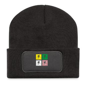 France cycling cycling race jerseys road bike - Recycled Patch Beanie - dark grey - Front