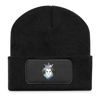 lion - Recycled Patch Beanie - black - Front