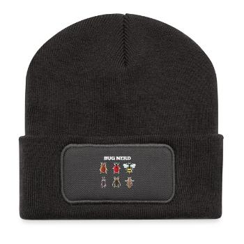 Bug Nerd - Beanie recyclé à patch - charbon - Devant