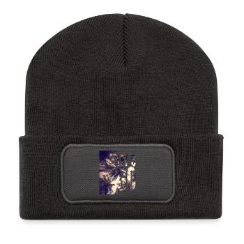 Lets Go To The Beach / Palmen / Let’s Go / Sun - Beanie recyclé à patch - charbon - Devant
