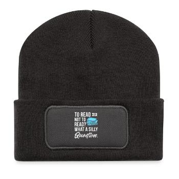 Books - Recycled Patch Beanie - dark grey - Front
