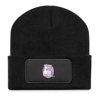 Unicorn bride - Recycled Patch Beanie - black - Front