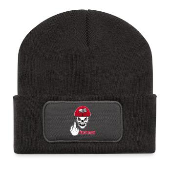Breizh Fick mit Steuer - Recycelte Patch Beanie - Dunkelgrau - Vorne