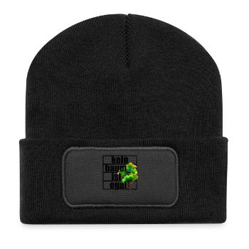 Kein Baum Ist Egal Klimaschutz Klimawandel Klima - Recycelte Patch Beanie - Schwarz - Vorne