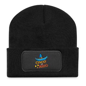 cinco de mayo - 5 de mayo - Beanie recyclé à patch - noir - Devant