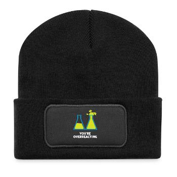 Wissenschaft Chemie - Recycelte Patch Beanie - Schwarz - Vorne
