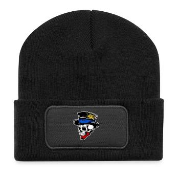 Skull Rostock - Recycled Patch Beanie - black - Front