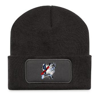 Snowboarding - Recycelte Patch Beanie - Dunkelgrau - Vorne