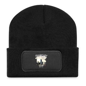 Ville de Francfort - Beanie recyclé à patch - noir - Devant
