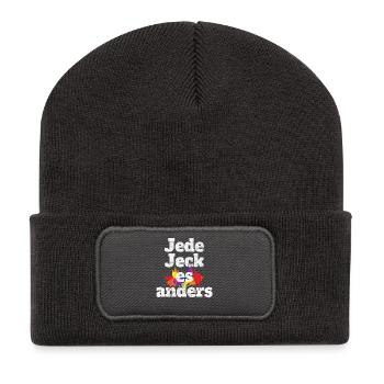 Kölsch jeden jeck es anders Kölner Grundgesetz Köln - Beanie recyclé à patch - charbon - Devant
