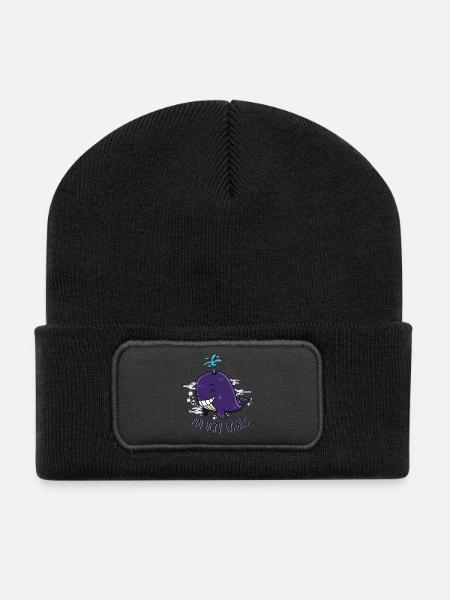 I'm very whale - Beanie recyclé à patch - noir