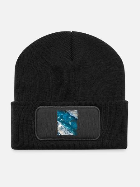 OCEAN - Beanie recyclé à patch - noir