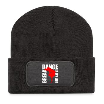 break dance is my life - Recycled Patch Beanie - dark grey - Front