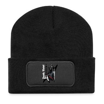 Musique heavy metal black metal deaht metal crâne - Beanie recyclé à patch - noir - Devant