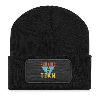Graphique du Club de Sprint de l’équipe de course rétro - Beanie recyclé à patch - noir - Devant