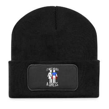 It Was Never A Dress Superhero Girl Power - Recycled Patch Beanie - black - Front