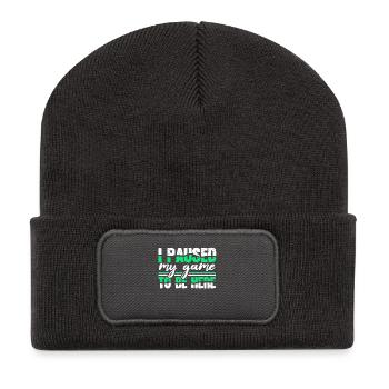 Jeux vidéo - Beanie recyclé à patch - charbon - Devant