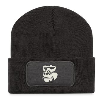 Gorilla - Recycelte Patch Beanie - Dunkelgrau - Vorne