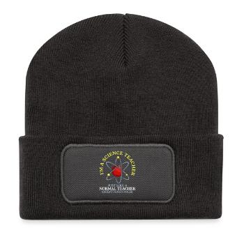 Science teacher chemistry physics - Recycled Patch Beanie - dark grey - Front