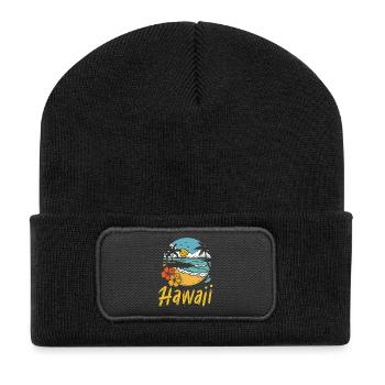 Été de surf à Hawaï - Beanie recyclé à patch - noir - Devant