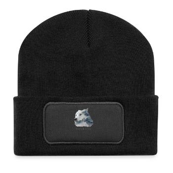 Harz Style -Preserve & Protect - Protection de l'environnement Wolf - Beanie recyclé à patch - noir - Devant