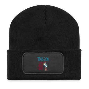 Trabzon 61 Turkey city - Recycled Patch Beanie - black - Front