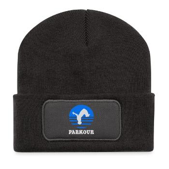 parkour - Recycled Patch Beanie - dark grey - Front