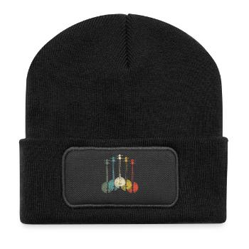 Joueur de banjo - Beanie recyclé à patch - noir - Devant
