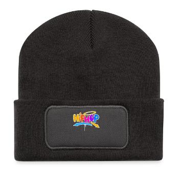 Hip Hop - Recycelte Patch Beanie - Dunkelgrau - Vorne
