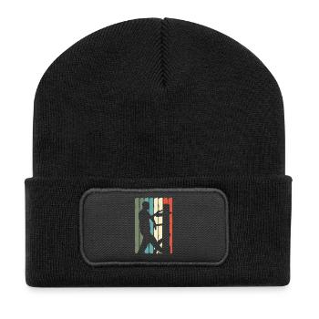 Wing Chun Kung Fu Martial Arts Retro - Recycled Patch Beanie - black - Front