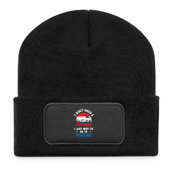Thérapie Pays-Bas drapeau Hollande cadeau - Beanie recyclé à patch - noir - Devant