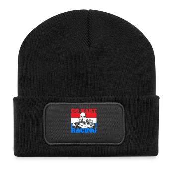 Go Kart Go Cart Racing - Recycled Patch Beanie - black - Front