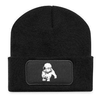 Dandie Dinmont Terrier "Black Edition" - Beanie recyclé à patch - noir - Devant