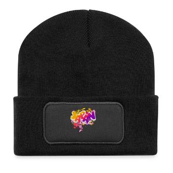 Japan - Recycelte Patch Beanie - Schwarz - Vorne