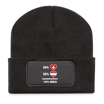 Switzerland and Austria Ingenious / Gift - Recycled Patch Beanie - dark grey - Front