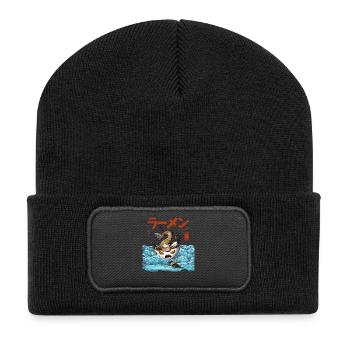 Ramen - Recycelte Patch Beanie - Schwarz - Vorne