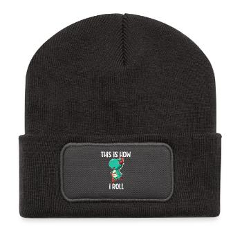 Scooter Dinosaur - Recycled Patch Beanie - dark grey - Front