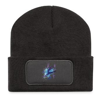 Tanzen Balett Sport Gymnastik Mädchen Frau Turnen - Recycelte Patch Beanie - Dunkelgrau - Vorne