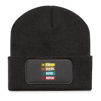 Taucher Tauchen - Recycelte Patch Beanie - Dunkelgrau - Vorne