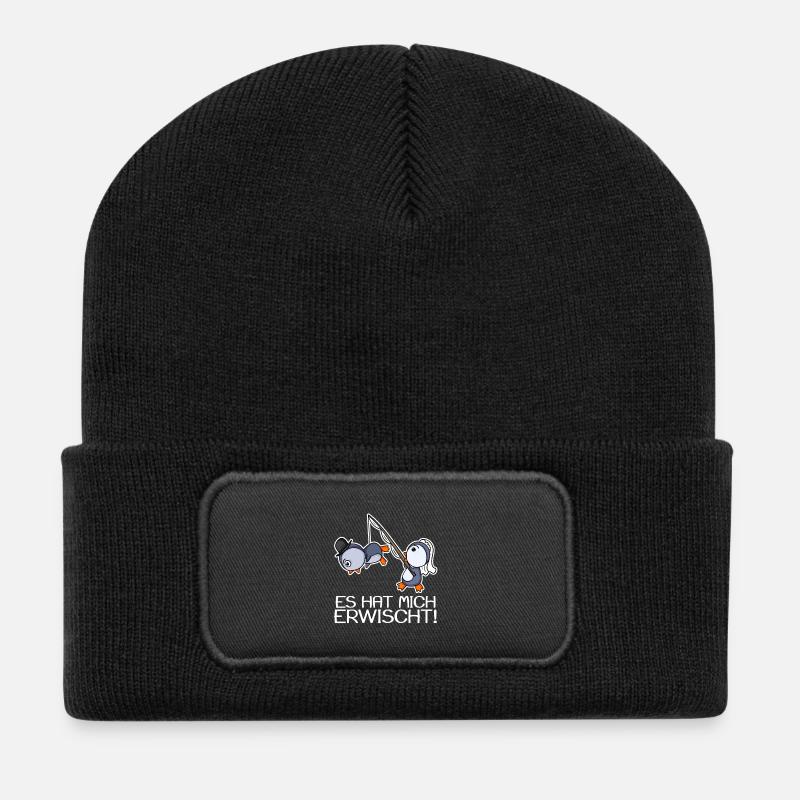 Es Hat Mich Erwischt! Junggesellenabschied - Recycelte Patch Beanie - Schwarz