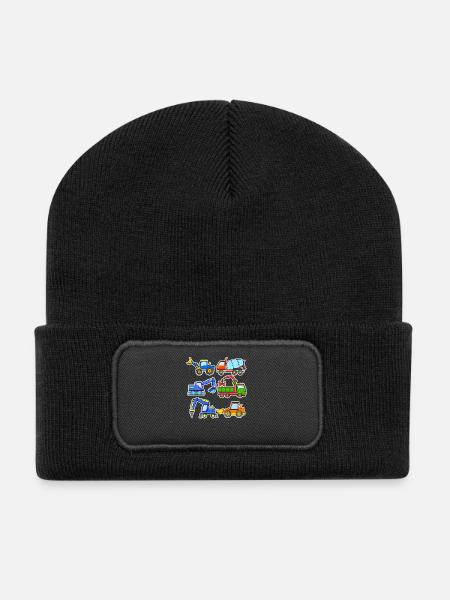 Chantiers - Beanie recyclé à patch - noir