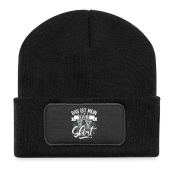 Das Ist Mein Koala Shirt - Recycelte Patch Beanie - Schwarz - Vorne