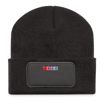 Enseignant Enseignement Sort Étudiant École Drôle Cadeau - Beanie recyclé à patch - charbon - Devant