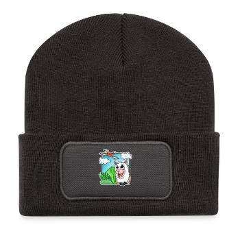 Drone Quadcopter Pilote drone Alpagas - Beanie recyclé à patch - charbon - Devant