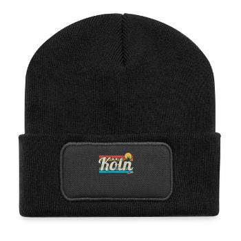 Cologne Cologne Rétro Rétro Surfeur Vintage Carnaval de Cologne - Beanie recyclé à patch - noir - Devant