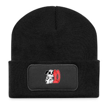 10 Jahre alt - Dalmatiner - 10. Geburtsta - Recycelte Patch Beanie - Schwarz - Vorne