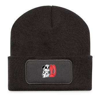 10 Jahre alt - Dalmatiner - 10. Geburtsta - Recycelte Patch Beanie - Dunkelgrau - Vorne