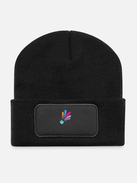 coloré federball badminton Federball Sport - Beanie recyclé à patch - noir