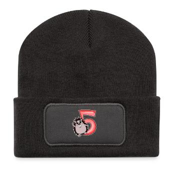 5 years old - 5th birthday - children's birthday - Recycled Patch Beanie - dark grey - Front